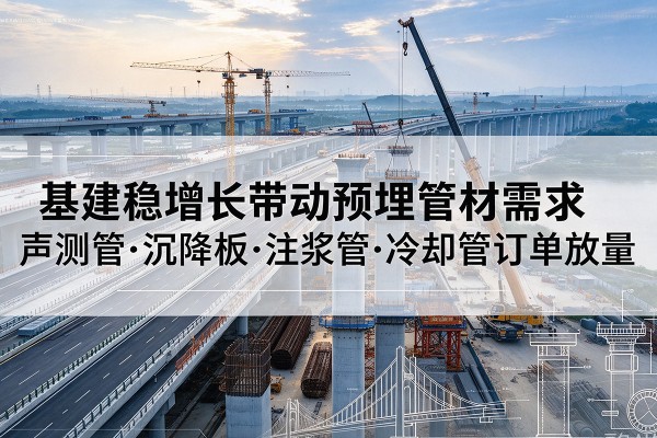 呼玛基建稳增长带动预埋监测管材需求，声测管、沉降板、注浆管订单持续放量