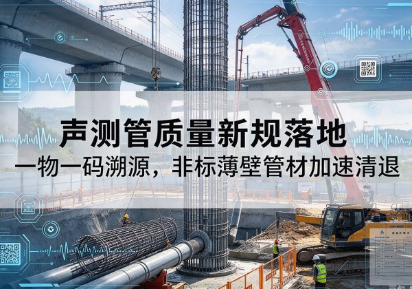 呼玛声测管质量新规落地，一物一码溯源，非标薄壁管材加速清退